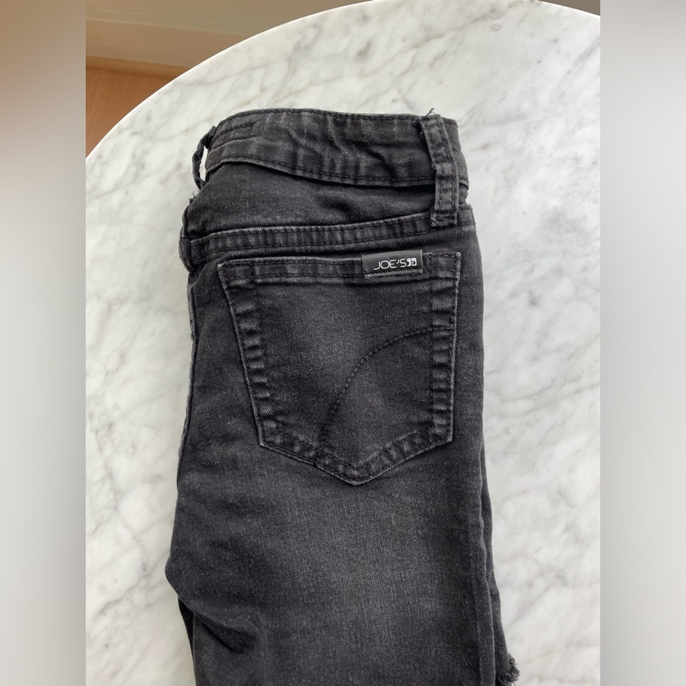 Girl’s Size 10 Joe’s Black Distressed Shorts
